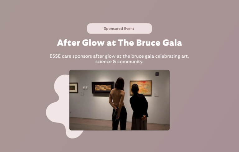 esse care sponsors after glow at the bruce gala celebrating art, science & community